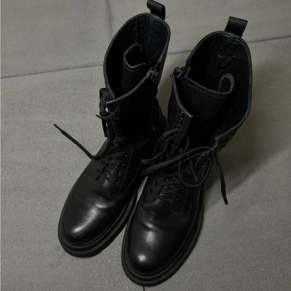 Black Thursday Boot co. Combat Ankle Boots - Picture 2 of 4